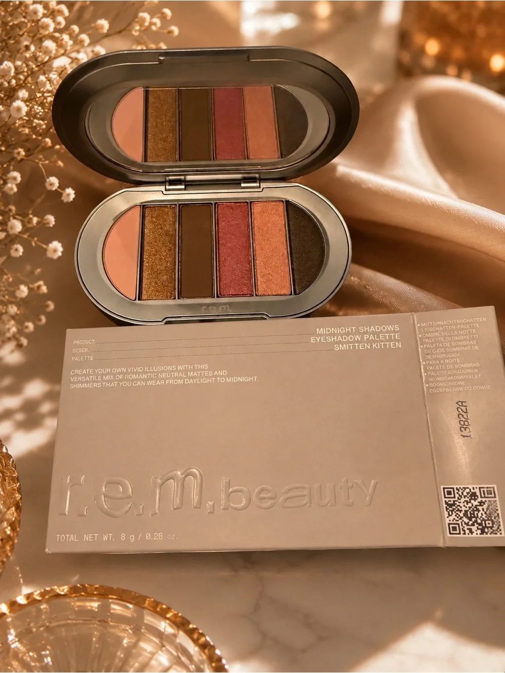 Midnight Shadows Eyeshadow Palette - Warm Neutrals & Rosy Copper